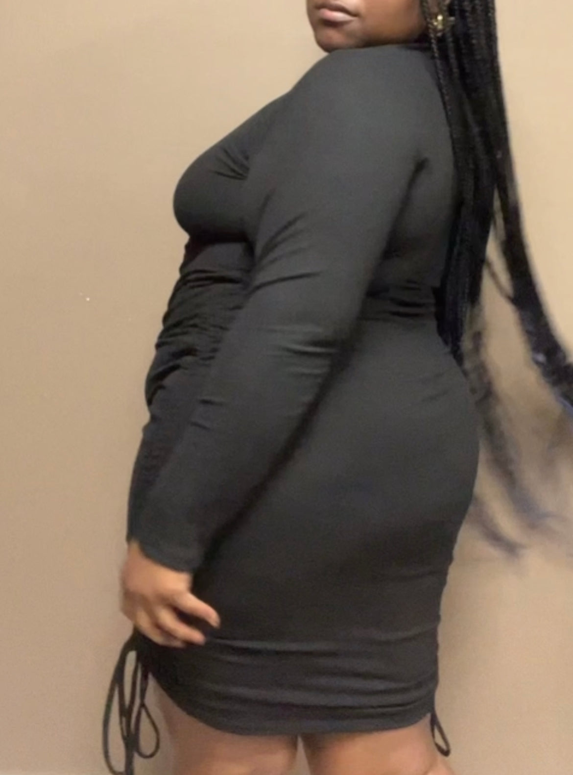 Desire in Black | Ruched Bodycon Dress