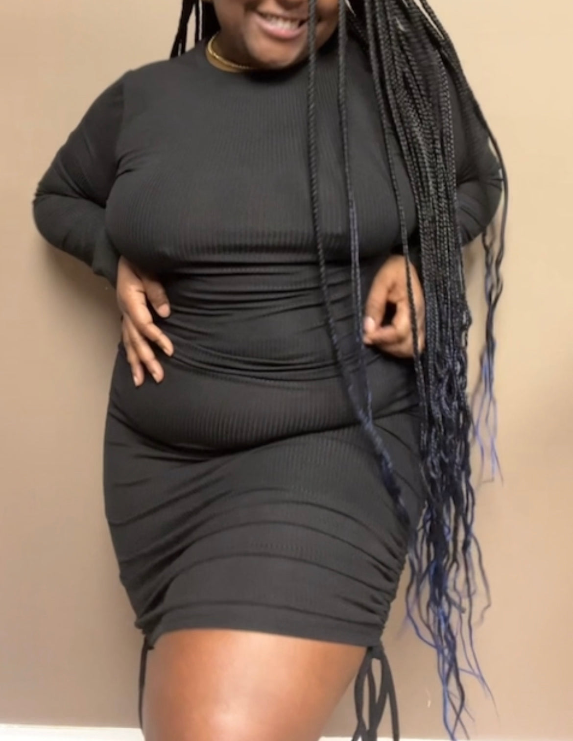 Desire in Black | Ruched Bodycon Dress