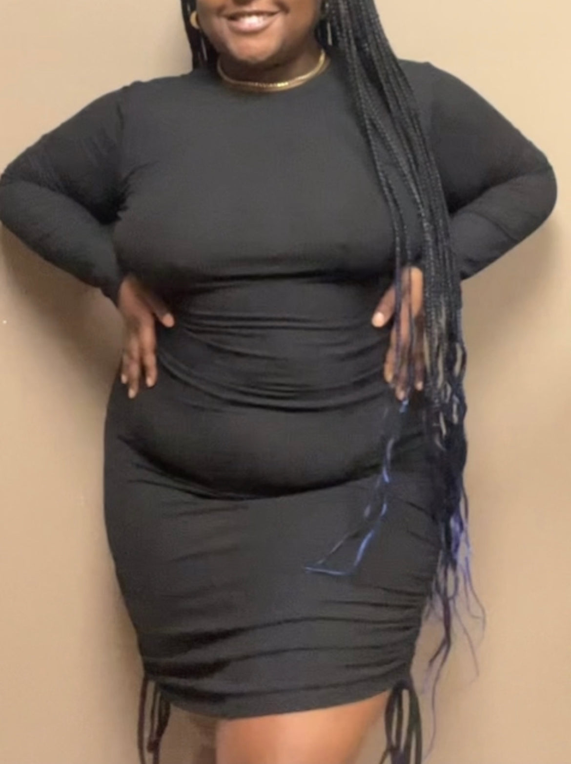 Desire in Black | Ruched Bodycon Dress