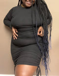 Desire in Black | Ruched Bodycon Dress